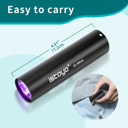 Rechargeable UV flashlight for fast curing of resins