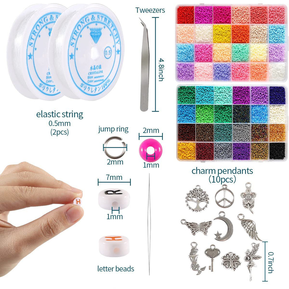 48 Colors Glass Seed Beads