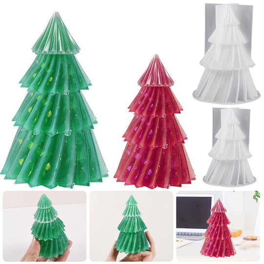 Christmas Tree Candle Resin Silicone Molds