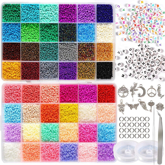 48 Colors Glass Seed Beads