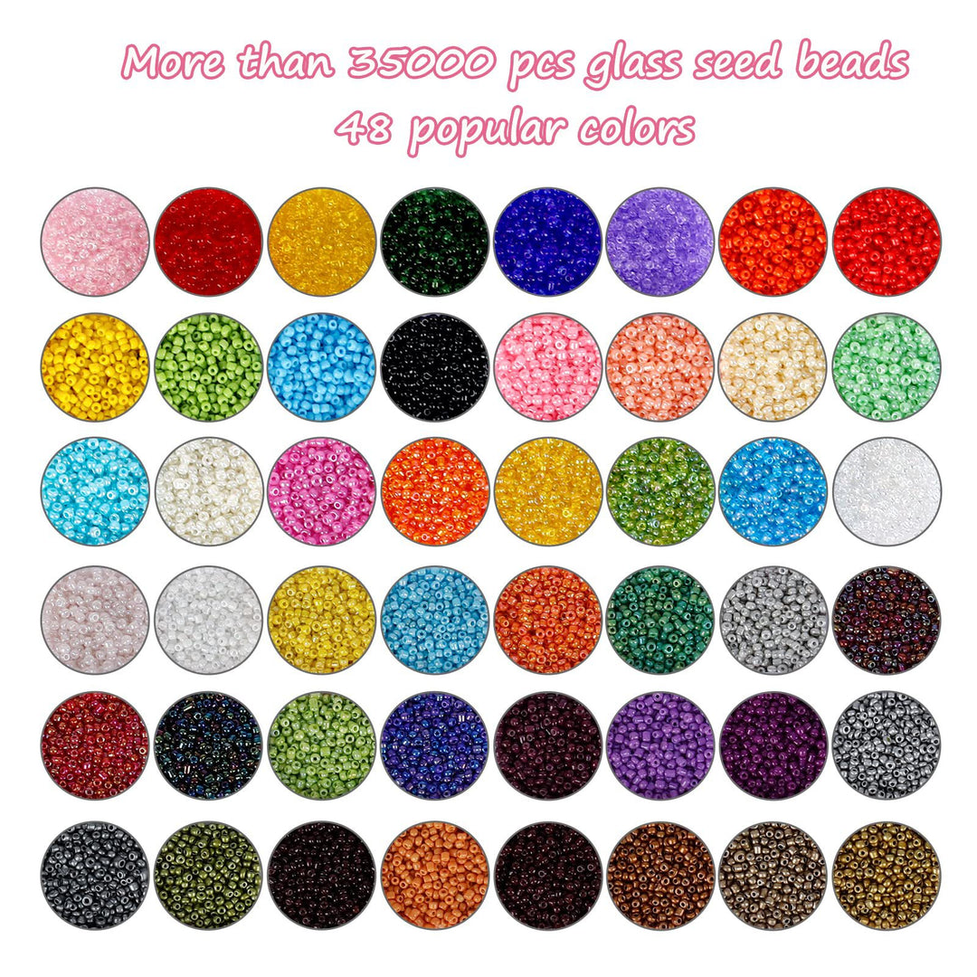 2-4mm Glass Seed Beads for Jewelry Making