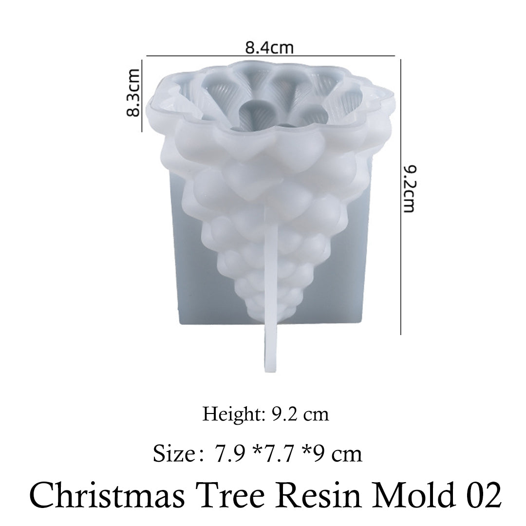 Christmas Tree Shape Resin Silicone Mold