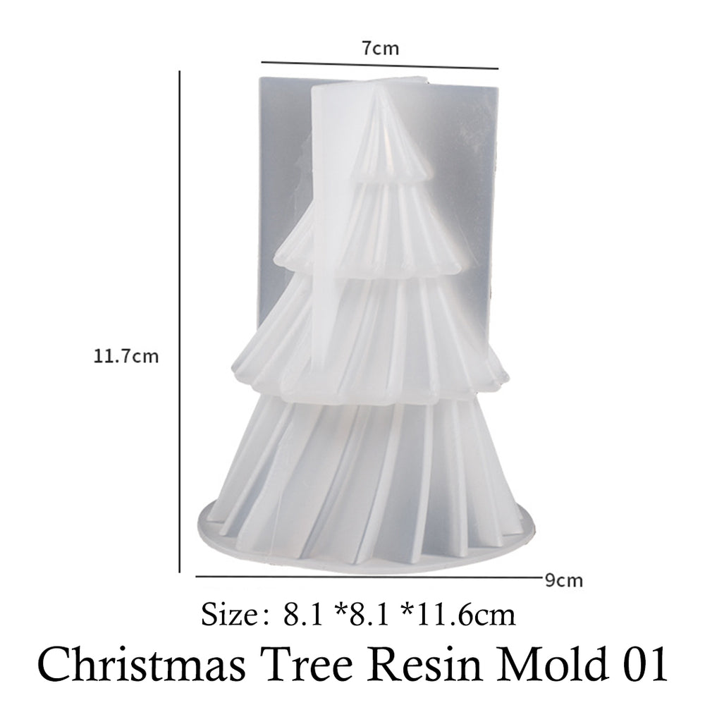Christmas Tree Candle Resin Silicone Molds