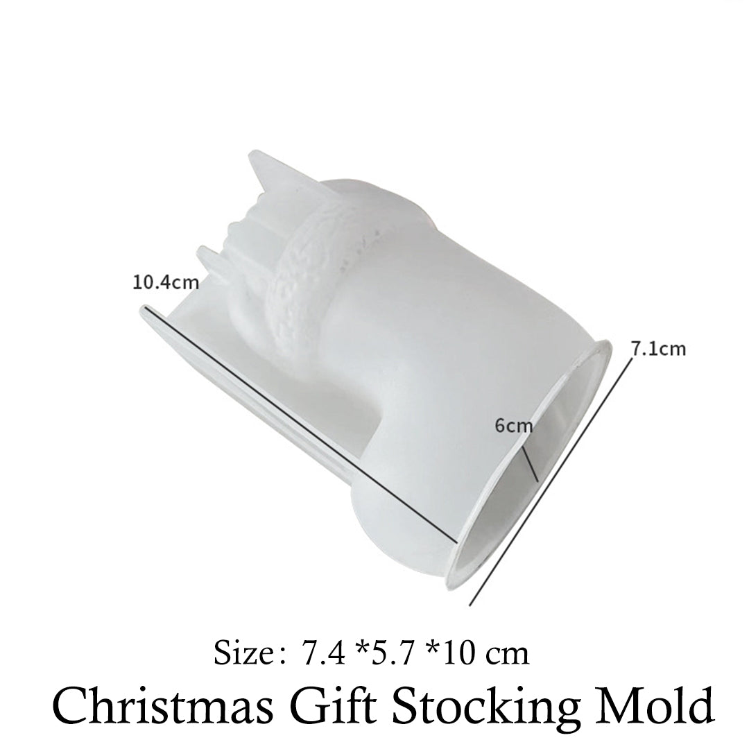 Christmas Socks Christmas Bell Resin Silicone Mold