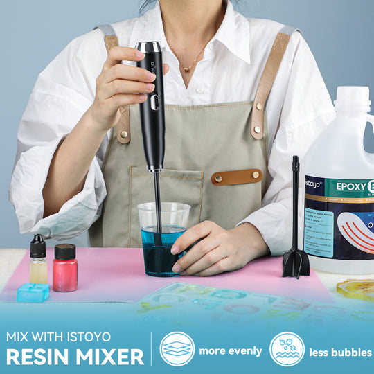 ISTOYO 1 Gallon Epoxy Resin Kit with Resin Mixer Pro