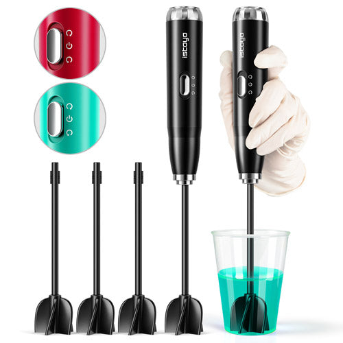 ISTOYO Premium Resin Mixer, Handheld Battery Epoxy Mixer for Saving Your  Wrist, Epoxy Resin Mixer Pro, Resin Stirrer for Resin, Resin Molds,  Silicone Molds Mixing, DIY Crafts (Included 4 pcs Paddles) Black
