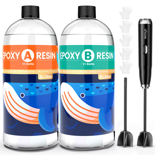64 oz Epoxy Resin Kit with Resin Mixer